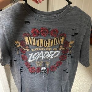 Affliction destructed tee